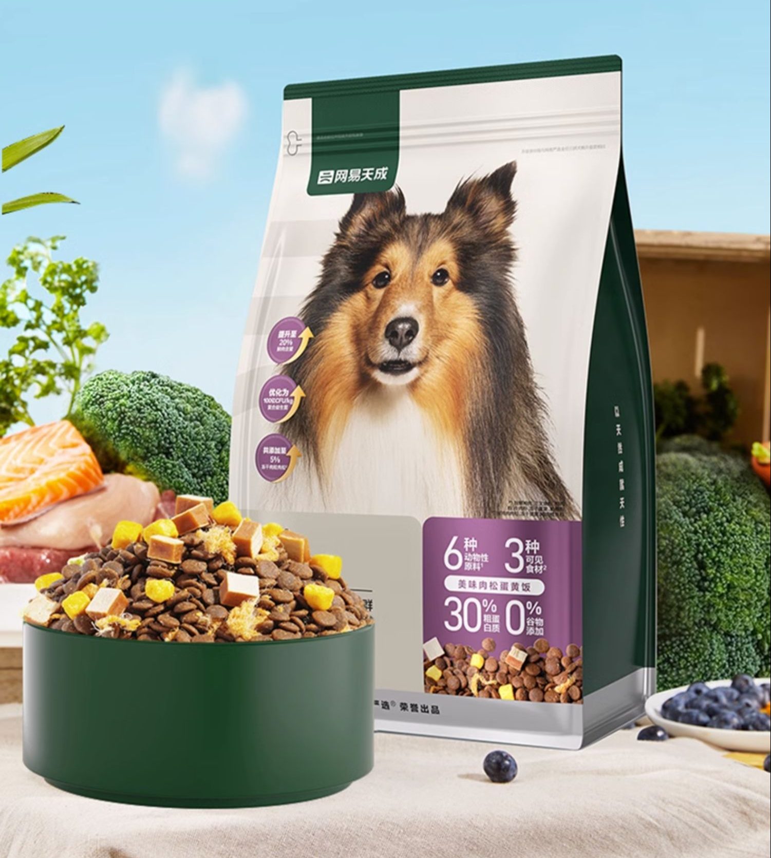 网易严选天成全价三拼犬粮